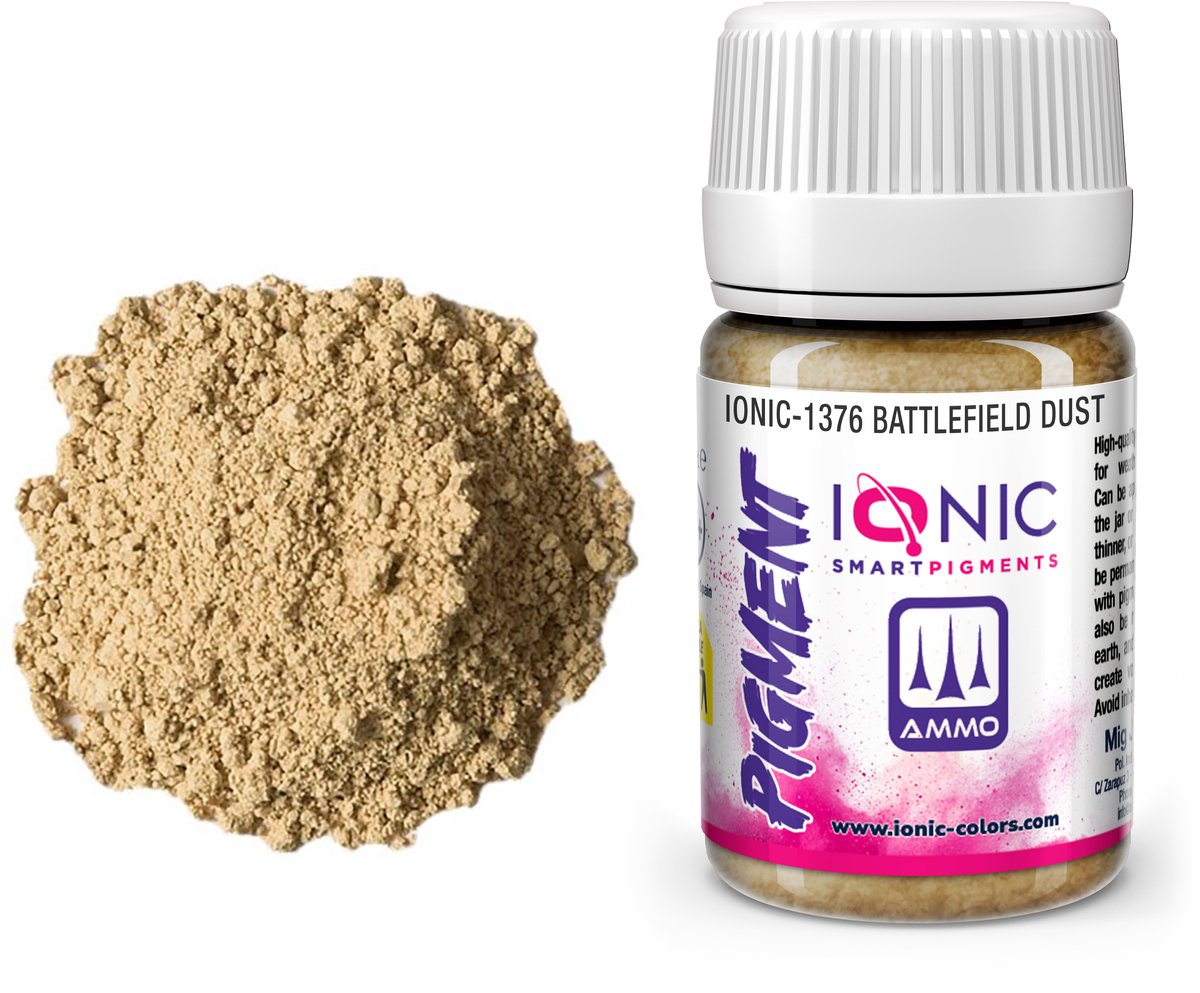 AMMO by Mig Jimenez Modelbouwdecoratie - MIG IO1376 Ionic Smart Pigments - Slagveldstof - 35ml Effecten potje
