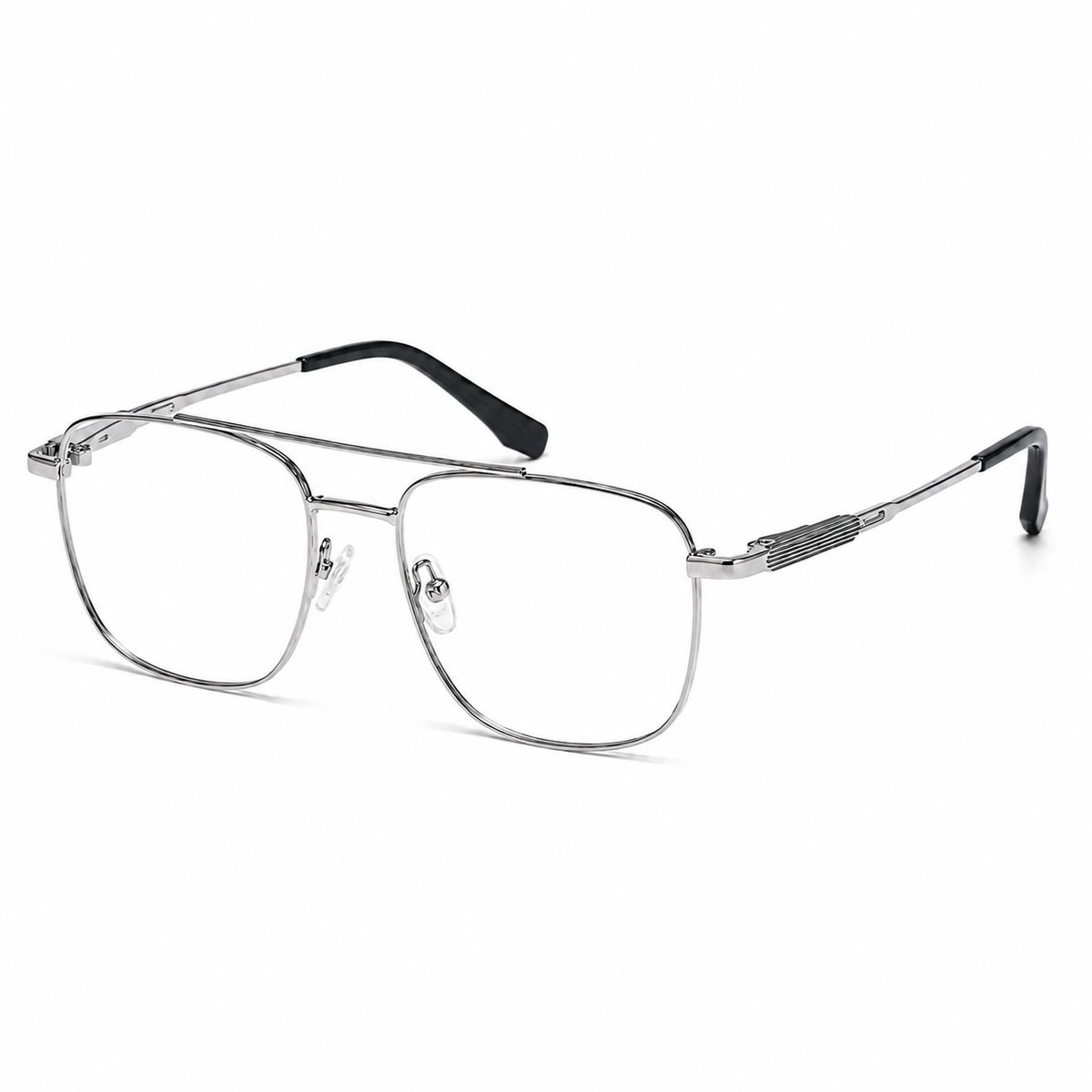 computerbril.shop® Beeldschermbril | PABLØ | Zilver | Blue Filter Glasses | Anti Blauw Licht Bril Zonder Sterkte 0.00