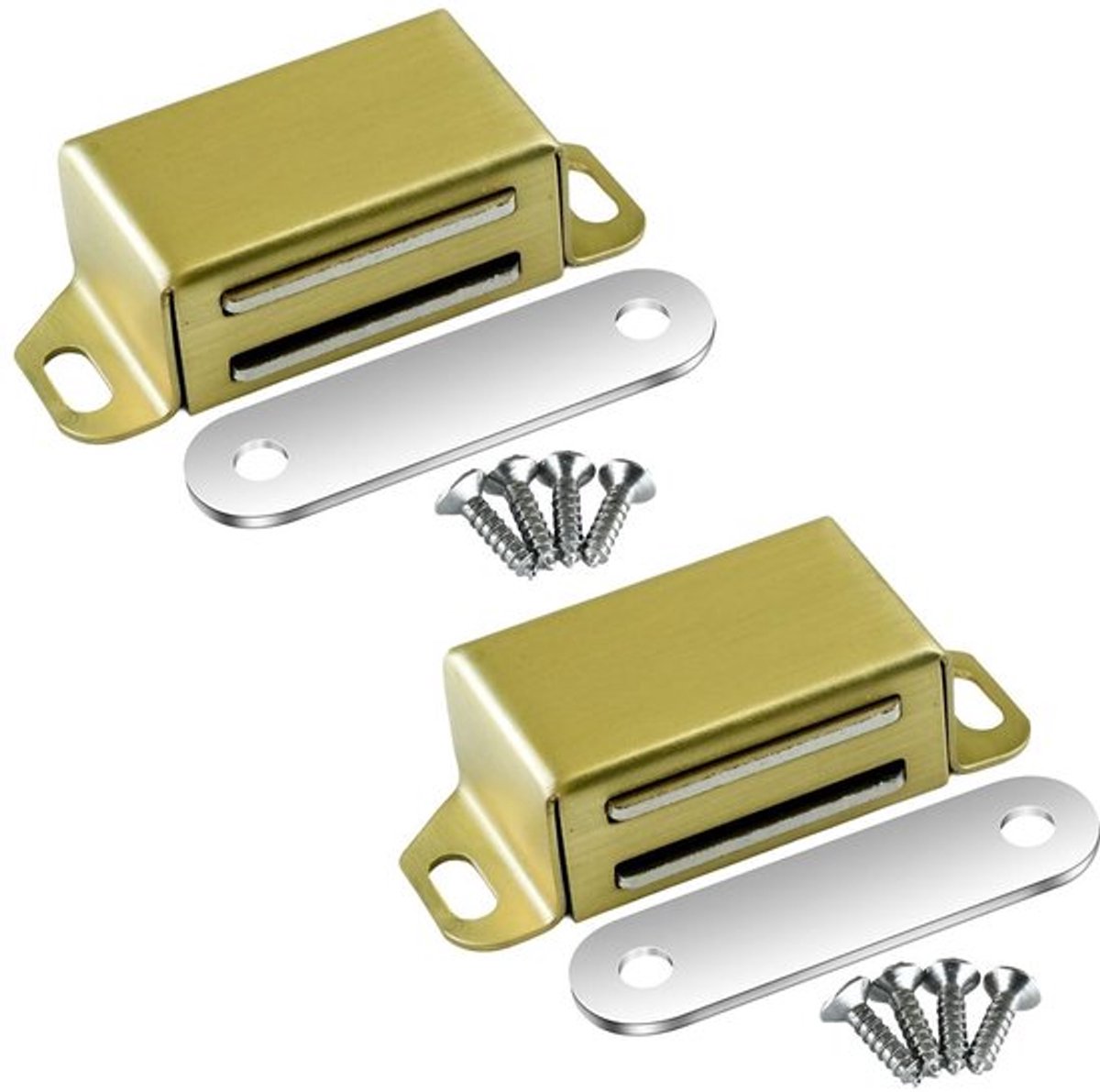 Magneetsnapper sterke 14 kg - Deurmagneet - Magneetsluiting - Roestvrij staal - Kasten/sluiten - Kindveilig - Deursluiting