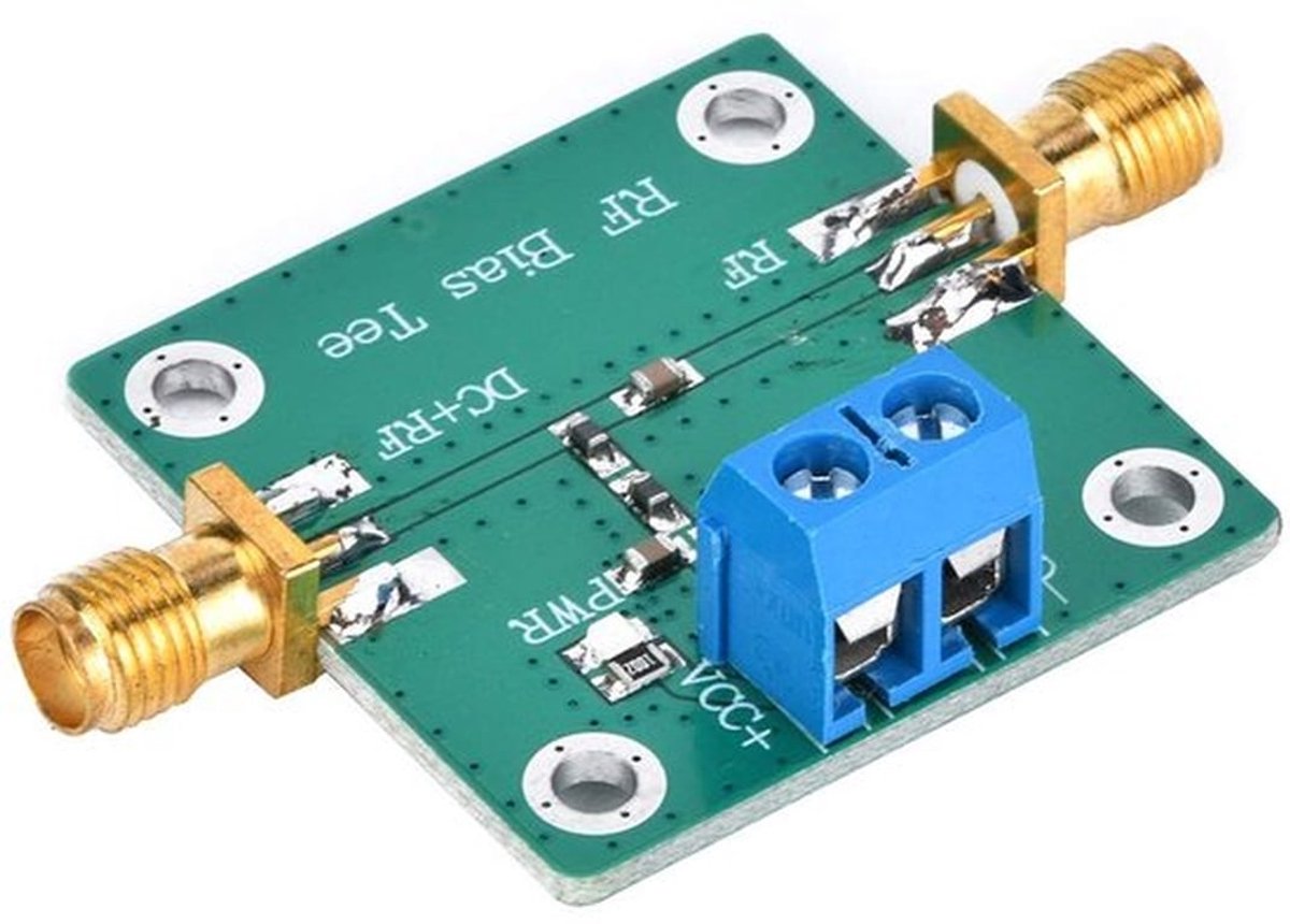 RF Microwave Versterker - SMA-K Verbinding - Laag Invoerverlies - 10-6000MHz - Signaalversterker - Geschikt voor RF toepassingen - Zwart