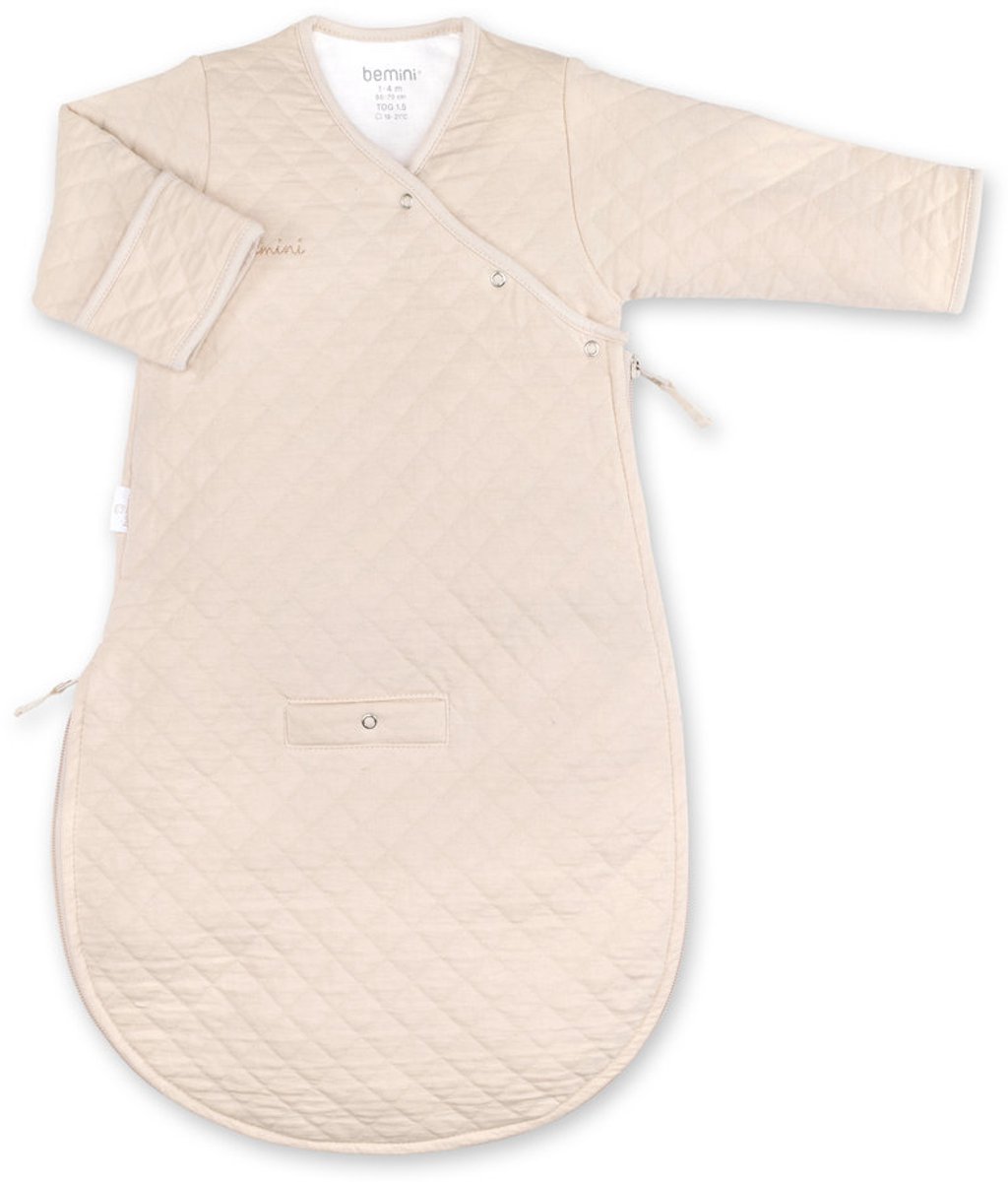 BEMINI Babyslaapzak - MAGIC BAG 1-4m - TOG 1.5 - Gewatteerd comfort - Linnen