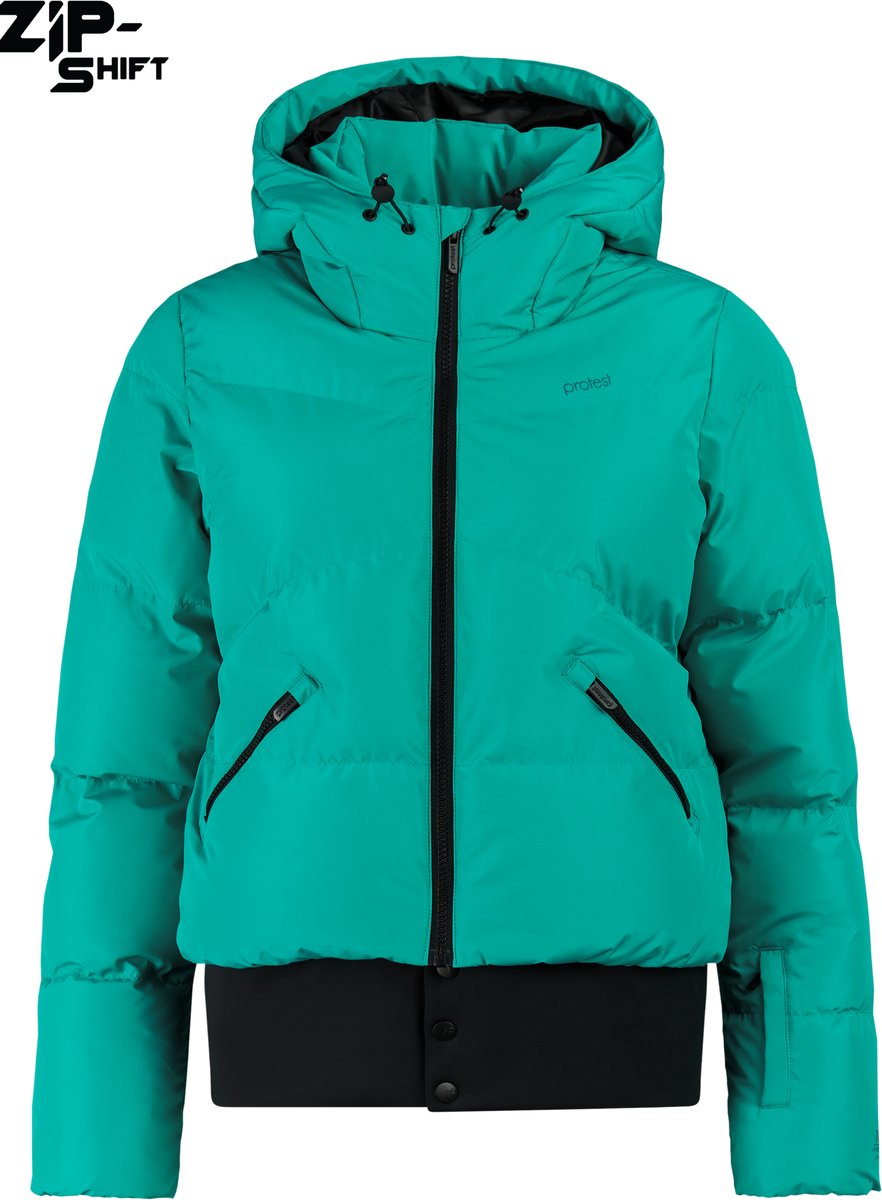Protest PRTPreppy Skijas Dames Afritsbare tailleband ZIP-SHIFT Waterkolom 10K Rushgreen