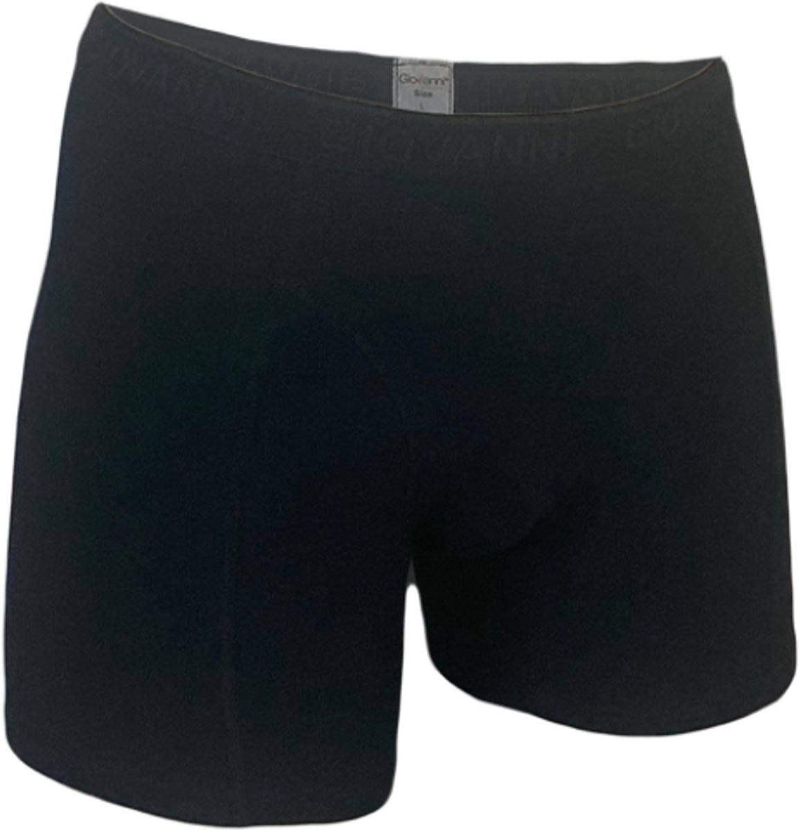 Giovanni heren boxershorts - elastisch katoen - maat XL - zwart/zwarte letters