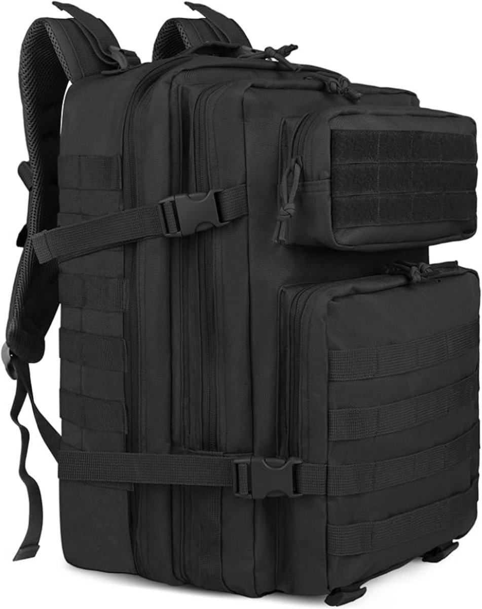 ZRNS® Tactical Backpack - Wandelrugzak - Militaire Rugtas - 45 L - Zwart