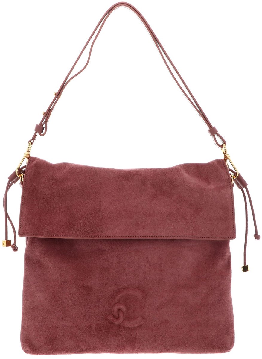 COCCINELLE Leren schoudertas Lidia Suede Le. / Smooth Le. Shoulderbag Wint. Rose / W. Ros mauve