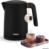 Princess Waterkoker Wave 236058 - Retro - 1.7 liter - BPA-vrij - Waterniveau indicator - 2200W - Zwart