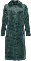 Peignoir pour Femme avec Boutons - Fermeture Boutonnée - Polaire Super Douce - Vert - taille XL (48-50)