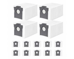 14 Stuks Stofzuigerzakken Voor Robotstofzuiger - Geschikt Voor Dreame L10 L10s L20 X20 X30 X40 X50 L40 L50 Ultra En Mova P10 E30 P50 V50 Ultra - 3,2 Liter Capaciteit - 4-Laagse Filterstructuur - Vervangende Stofzakken Voor Leegstation