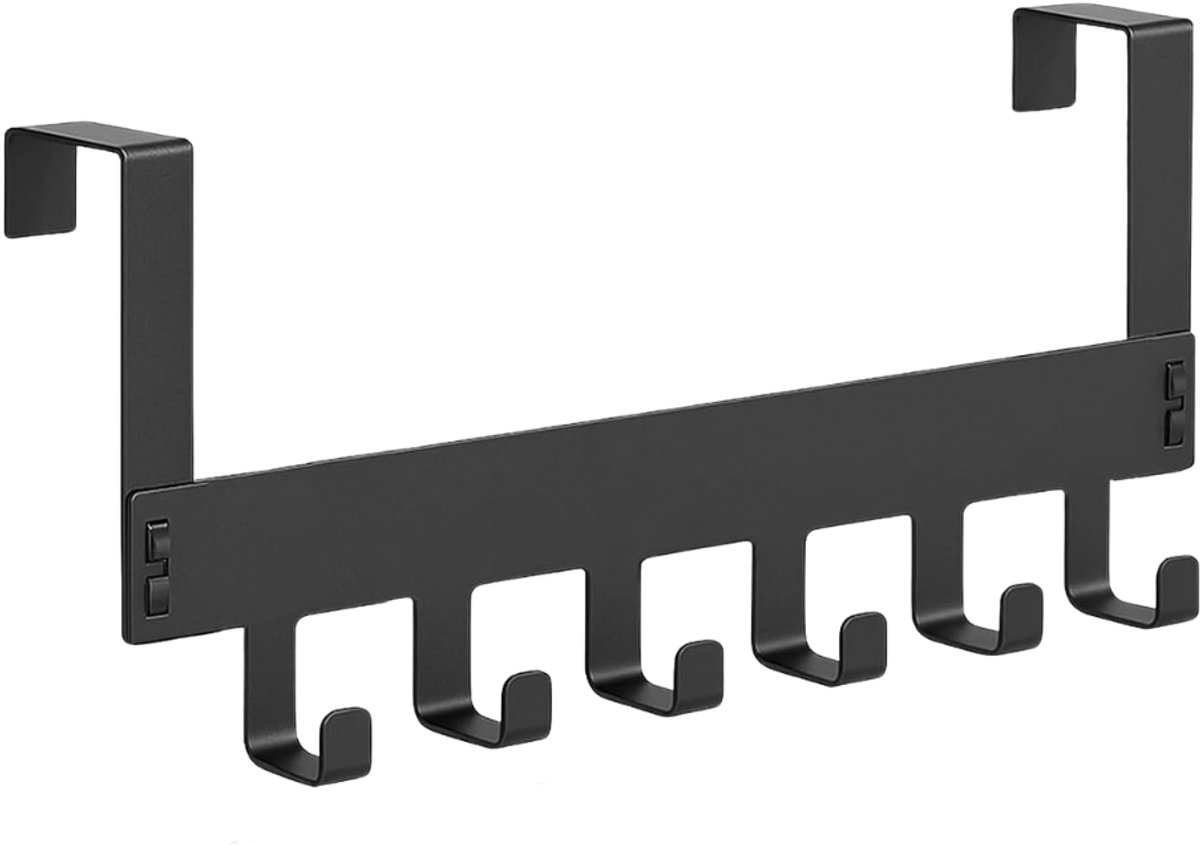 ZRNS® Deurkapstok - Deurhanger Kapstok - Deurhaak - 2 Stuks - Zwart