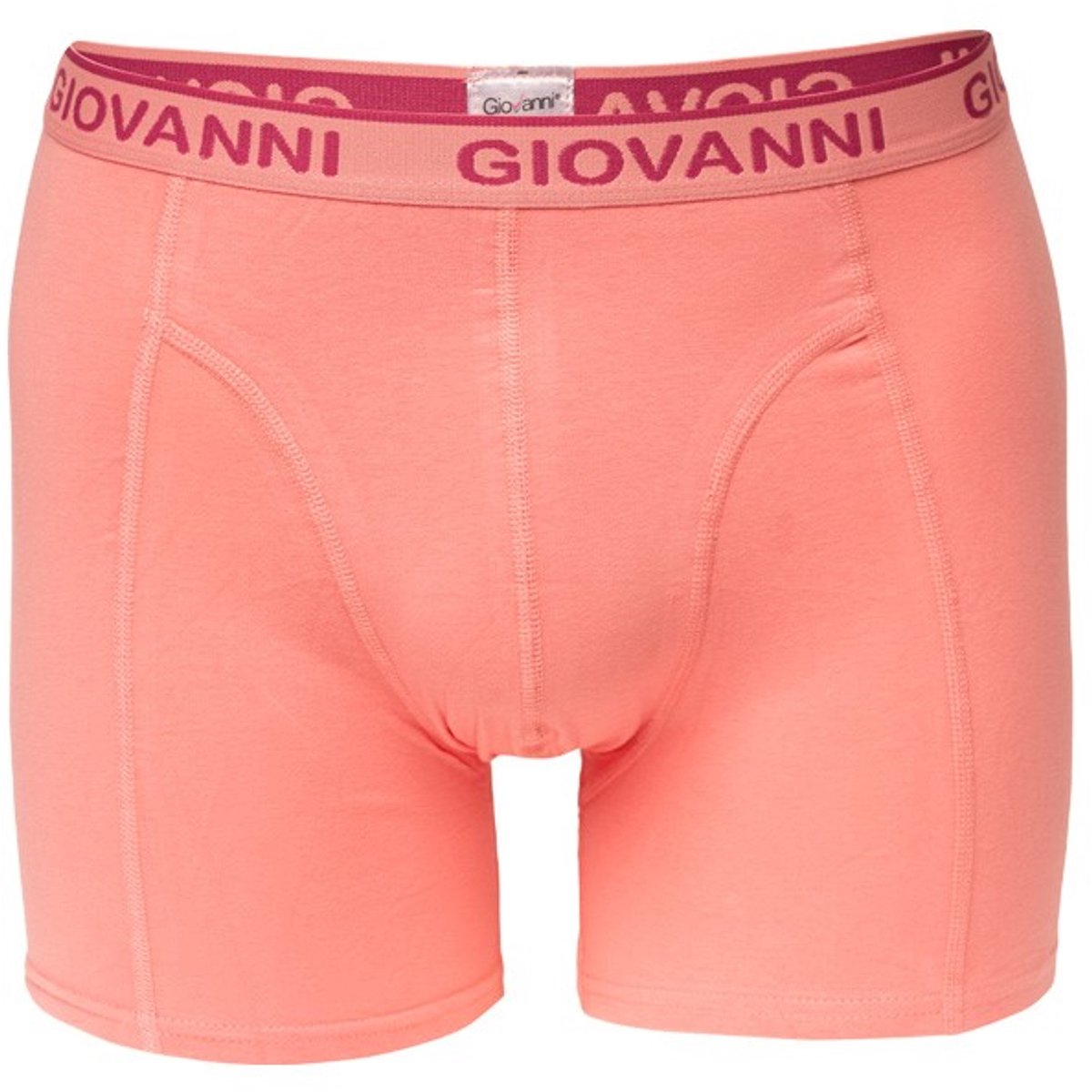 Giovanni heren boxershorts - elastisch katoen - maat XXL - roze/roze band