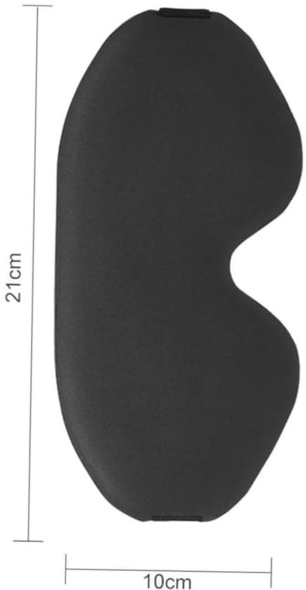 Nachtmasker 3D-groefdesign - Slaapmasker - Oogmasker - Comfortabel voor mannen/vrouwen - Lichtblokkerend - Polyester 20,5 x 8,5 cm