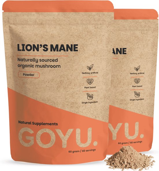 GOYU® - Lion's Mane Poeder Biologisch Combipack 120