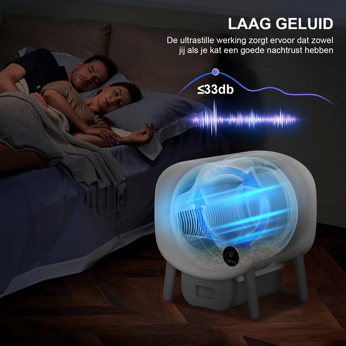 Zelfreinigende Zelfreinigende XXL 95L Kattenbak - afbeelding 4