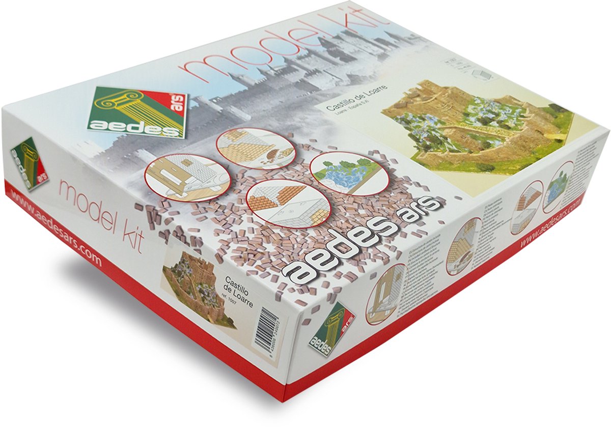 Aedes Ars 1007 Castillo de Loarre – Keramische Kasteel Bouwset – 1:200 – ca. 8.300 onderdelen