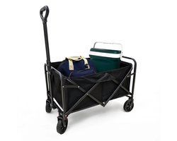HUSH Outdoor - Bolderkar - opvouwbaar - met verstelbare trekstang - lichtgewicht - 120kg draagkracht
