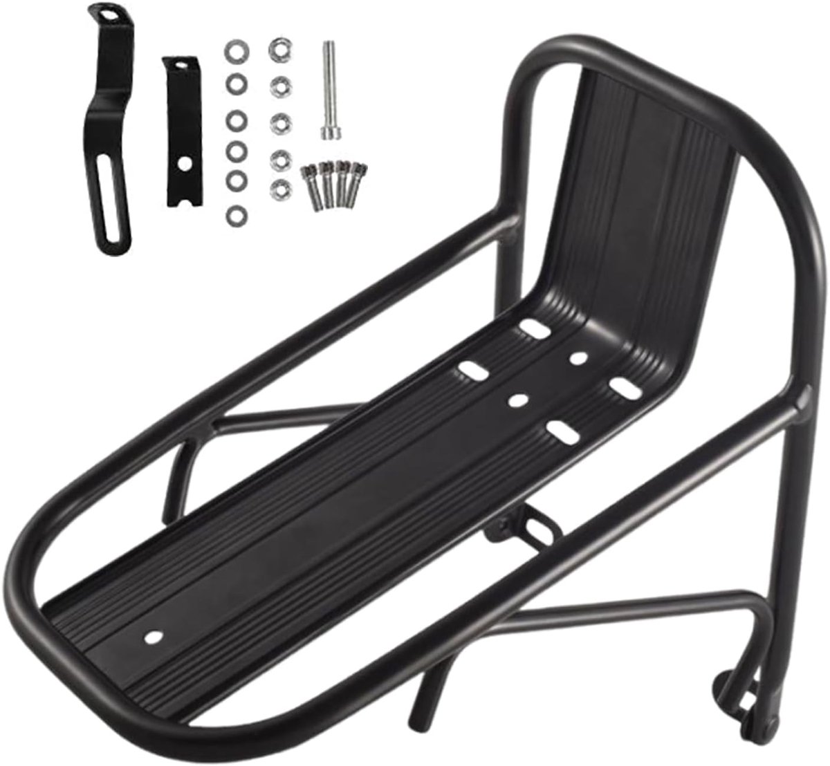 KZQ Aluminium fietsdrager voor bagage - Roestvast en stabiel voor touring woon-werk en mountainbike - Geschikt voor lange afstanden en outdoor - Zwart