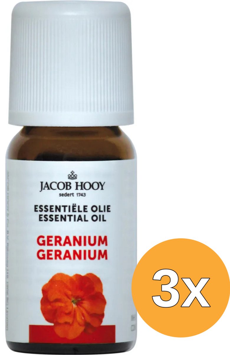 3x Jacob Hooy Geranium olie (10 ml)