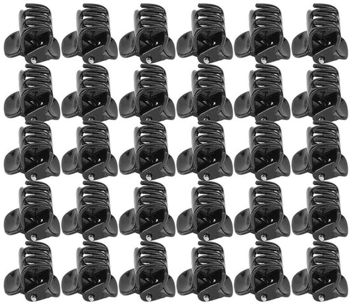 Haarklemmen 100 Stuks - Zwarte Plastic Clips - Geschikt voor Meisjes - Ideaal voor Feestjes - Dagelijks Gebruik - Stijlvol Ontwerp - Haarclips