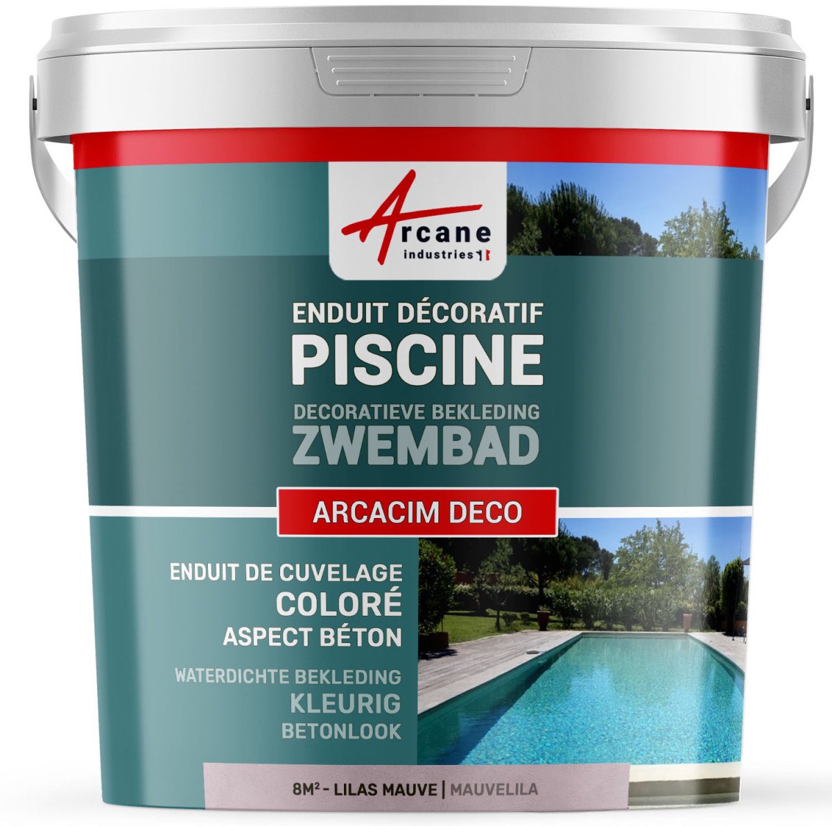 Decoratieve afwerkingscoating voor zwembad: ARCACIM DECO