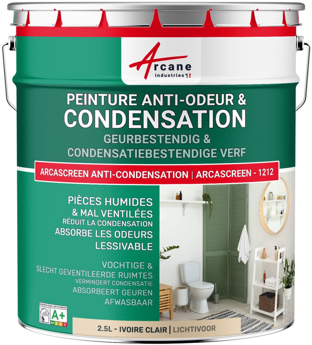 Anti-condensatieverf, anti-geurverf voor vochtige ruimtes: ARCASCREEN ANTI-CONDENSATION