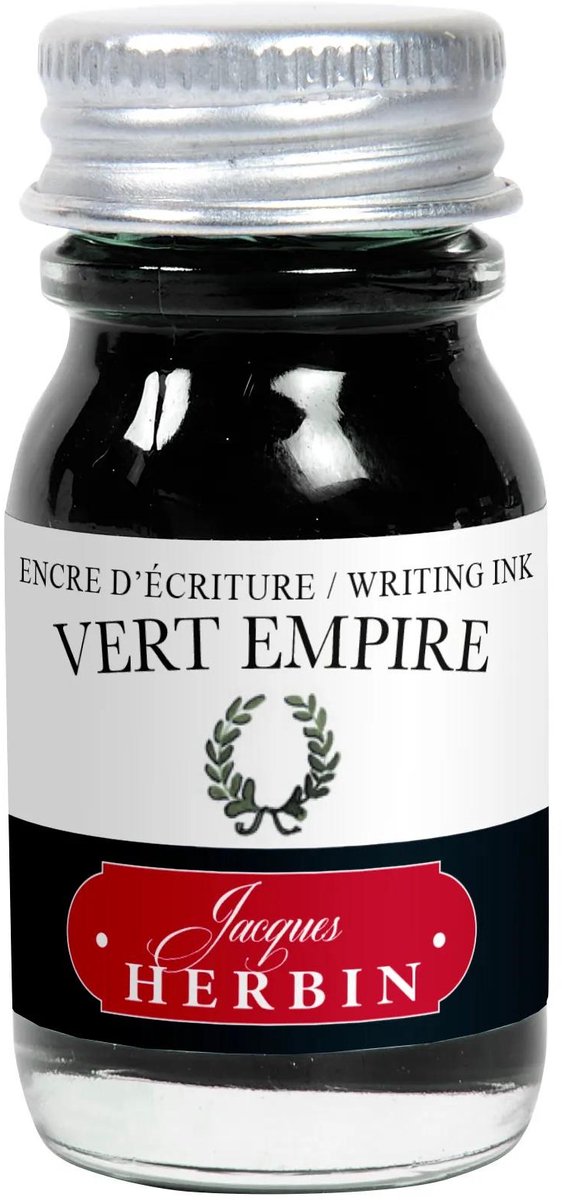 Jacques Herbin Vulpen Inkt - Vert Empire - Groen - Grijs - 10 ml
