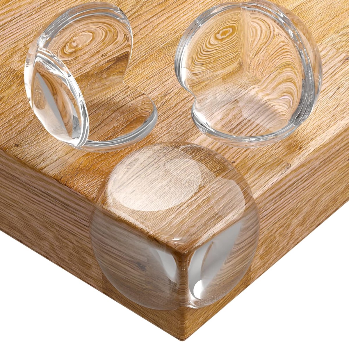 24-delige set - Hoekbeschermers - Transparant - Zelfklevend - Tafelhoekbeschermers voor tafel, kast en meubels van hout, glas en metaal