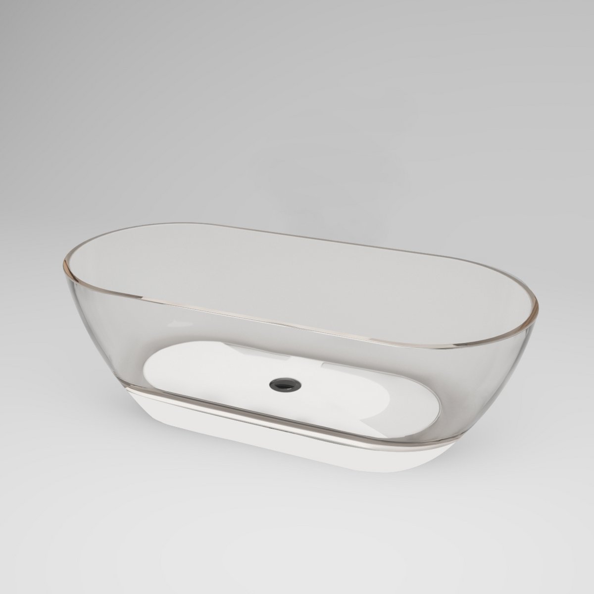 Sanitado Rainbow Luxe Transparant Bad 170x78cm Clear