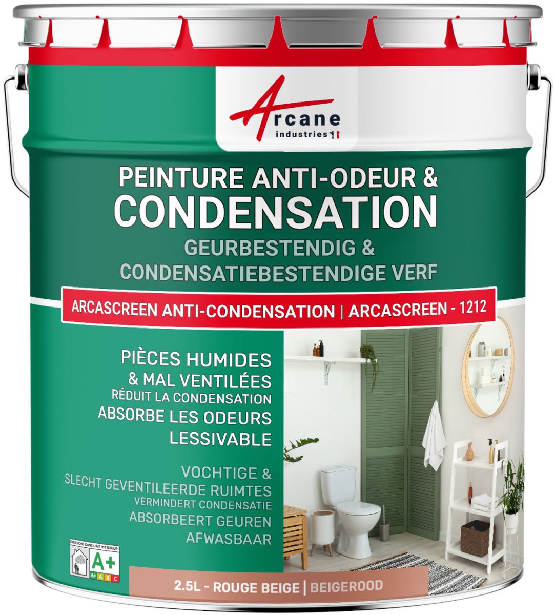 Anti-condensatieverf, anti-geurverf voor vochtige ruimtes: ARCASCREEN ANTI-CONDENSATION