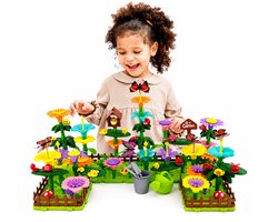 Bouwpakket Bloemen en Insecten 191 stukken - Bloementuin Bouwset -Montessori Speelgoed Meisjes 3-6 jaar -Educatief Speelgoed 4 Jaar - Cadeau meisjes 4,5 jaar - Kinderspeelgoed 5 jaar