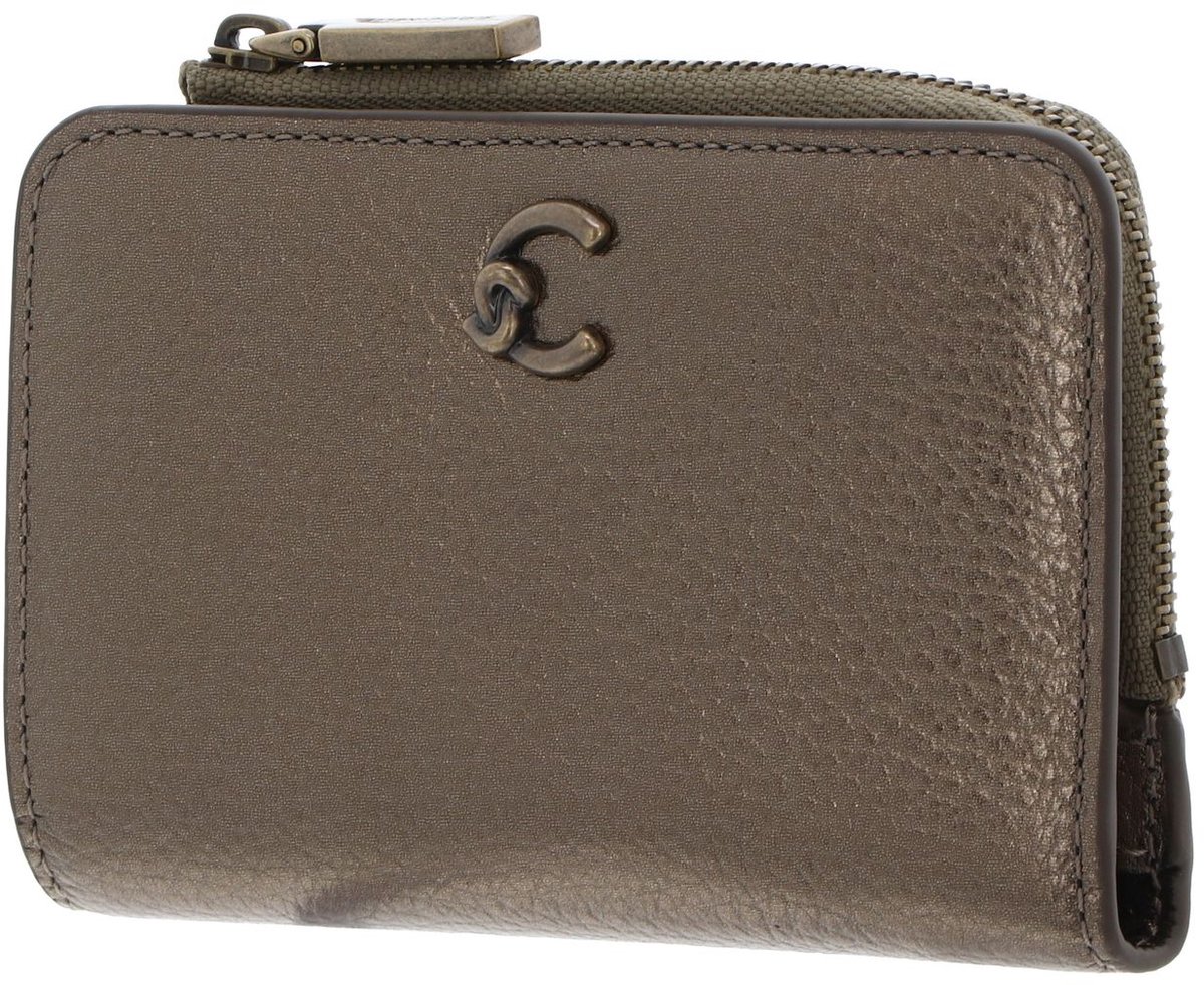 COCCINELLE Leren portemonnee C-Me Wallet Antique Brass Taupe