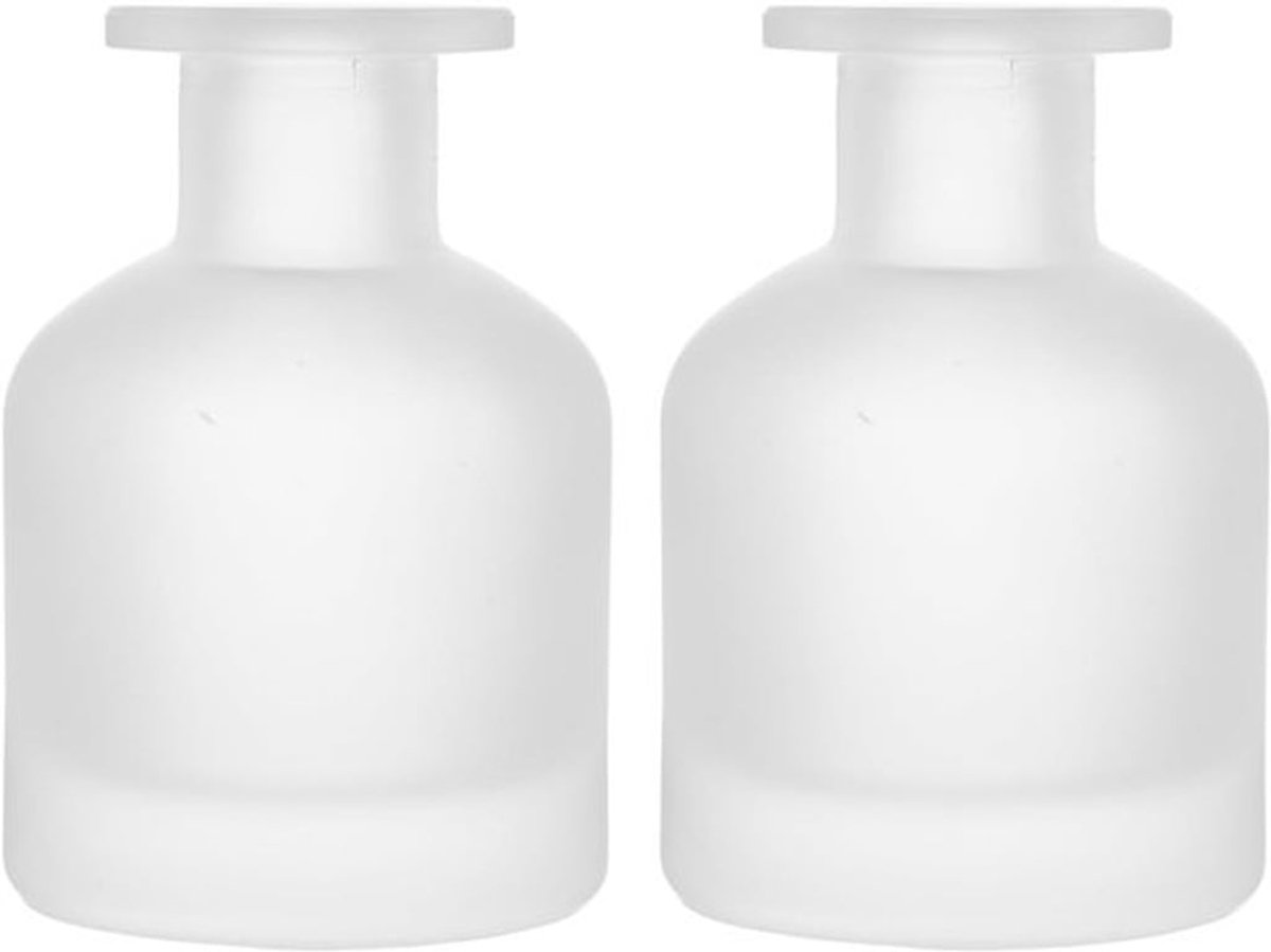Lege Glazen Diffuser Flessen - 2 Stuks Herbruikbare Aromatherapie Containers voor DIY Geuren 150ml/5oz