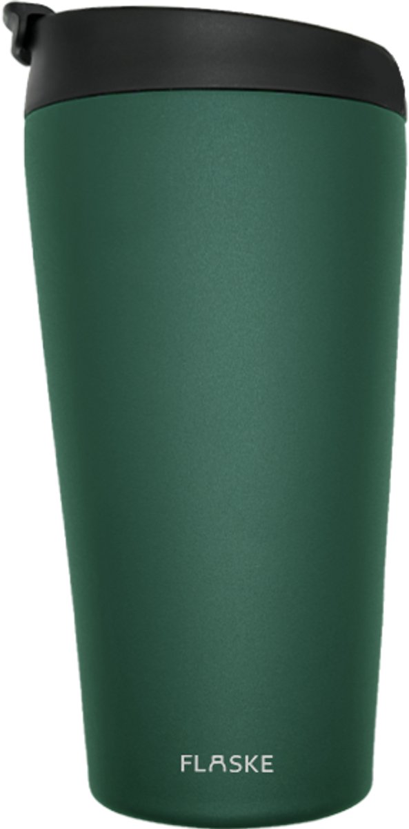 FLASKE Koffiebeker to go/ Tumbler 500ML - Moss - RVS Thermosbeker van 500ML