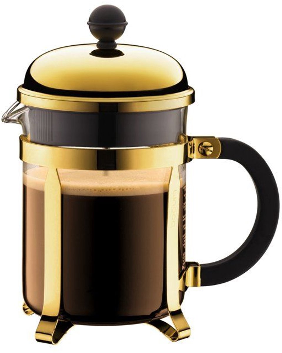 Franse pers koffiezetter - BODUM - CHAMBORD - 0,5 L - 4 kopjes - Roestvrij staal