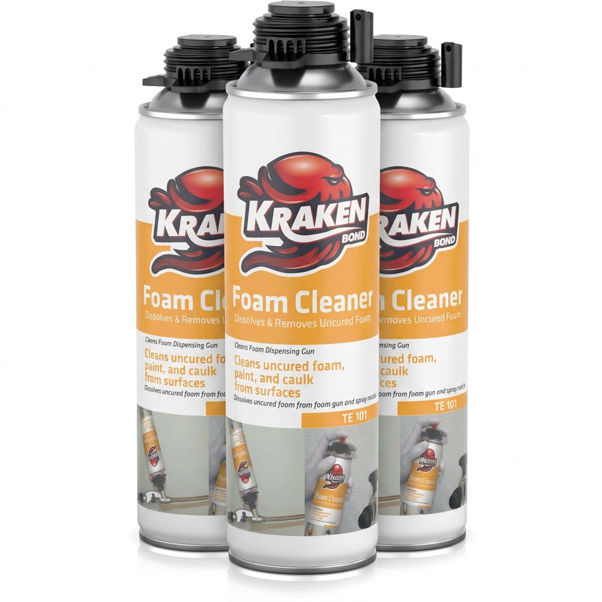 Kraken Bond - PU Schuimreiniger - 348 g - NBS Adapter - Inclusief Spuitkop - set van 3
