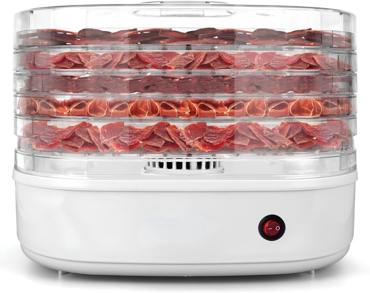 TYR® Voedseldroger - Droogmachine - Dehydrator - Wit - 23cm x 30cm x 32cm