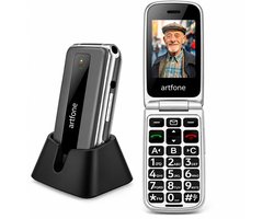 Téléphone senior Artfone F30 – Préinstallé – 4G, Groot écran, bouton d'urgence SOS, USB-C, station de charge – Menu néerlandais – Simple et fiable