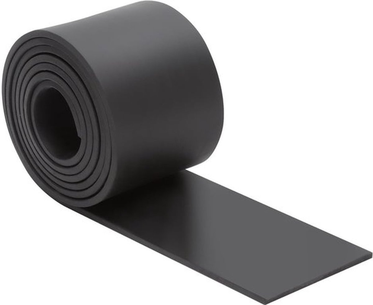 Antislip Rubber 3 mm - Rol van 1 m - Massief Rubber - Isolatie - Anti-vibratie - Ideaal voor Deuren/Ramen - Rubbermat