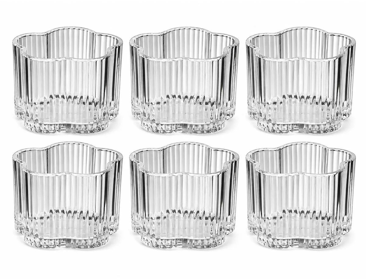 Bricard Ibiza Kommenset - Ø8 cm - 6-delig - Transparant Glas