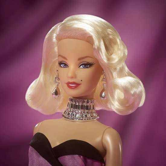 Barbie Signature Marilyn Monroe verzamelpop - Gekleed in de iconische roze jurk uit de film en met ‘Diamonds’-sieraden — afbeelding 3