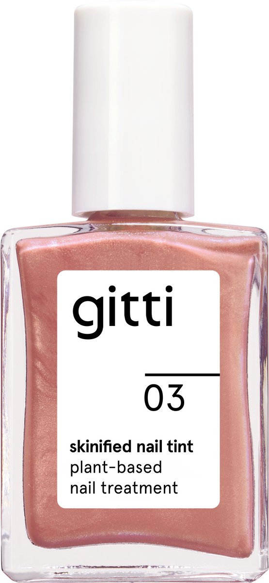 gitti Skinified Nail Tint no. 03 - Apricot Glow - Verzorgende Nageltint - Versterkt & Verzorgt - Met Kleur - Vegan - 15 ml