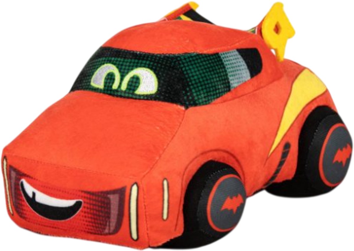 DC Comics Batwheels (Rood) Pluche Knuffel 28 cm - Speelgoed Knuffels voor Kinderen Jongens Meisjes - Batman Superheld Plush Toy