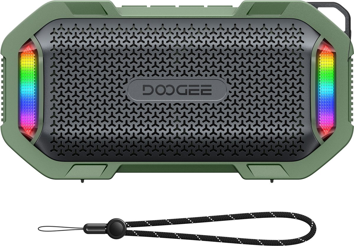 DOOGEE Mag Grip - Bluetooth Speaker - Magneet Draadloze Bluetooth Speaker - IP67 Waterdicht & Drijfvermogen - Groen
