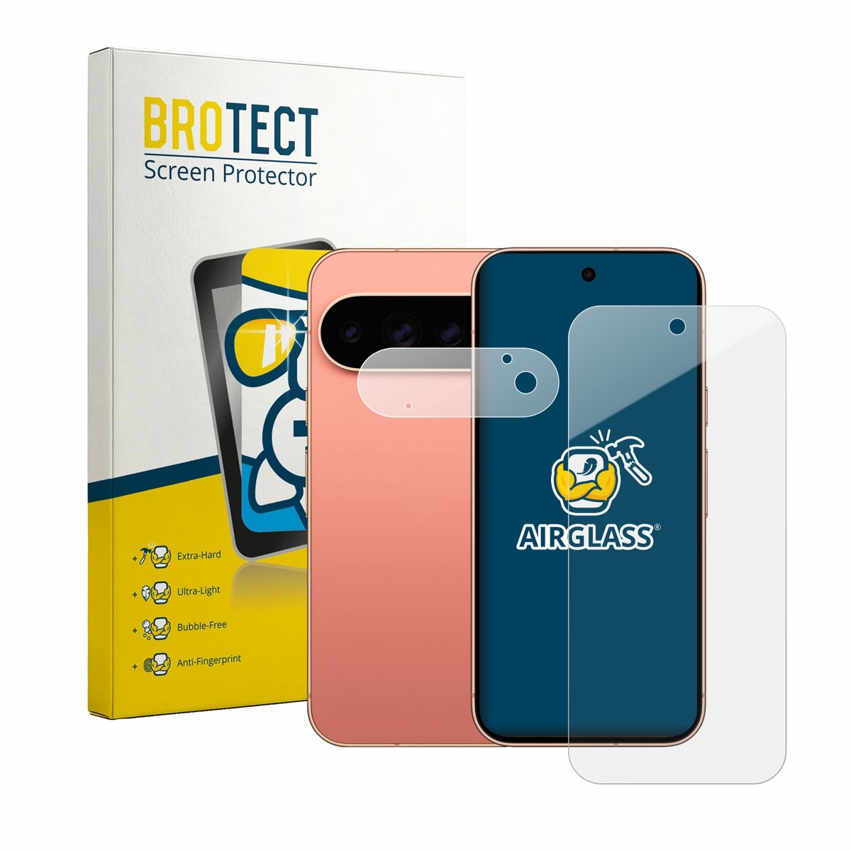 Screenprotector voor Google Pixel 11 Pro (Voor+Camera) Beschermglas transparant
