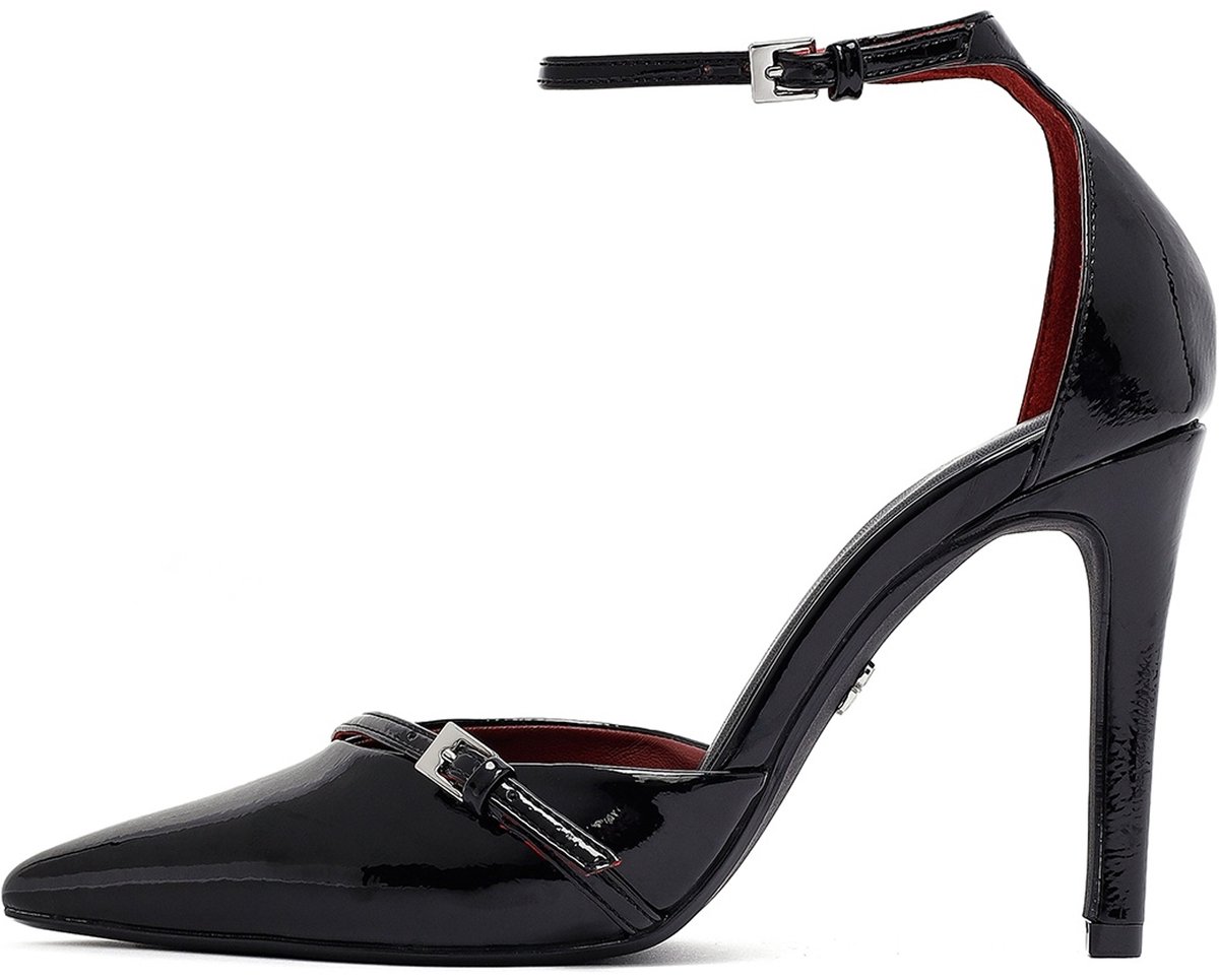DERIMOD High Heel Enkelbandpumps Imitatieleer High Heel Enkelbandpumps