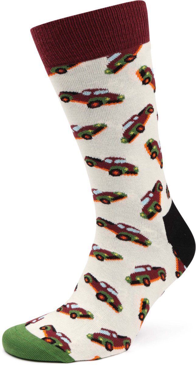 Happy Socks Sokken Pickup truck - Maat 41-46 - Heren - Grappige sokken - Halfhoge sokken