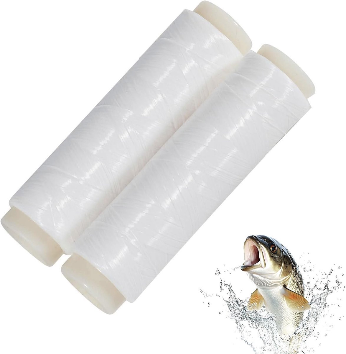 Vislijn - Wit - 400 m - Nylon Monofilament - Voor Vissen en Doe-Het-Zelf Projecten