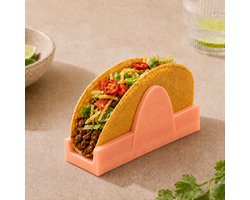 Taco houder / Tacohouder TACOBUDDY – Roze – Kunststof – Set van 8 – Stapelbaar - Vaatwasser bestendig – Taco rek – Eten – Taco Holder /Taco Rack / Taco standaard