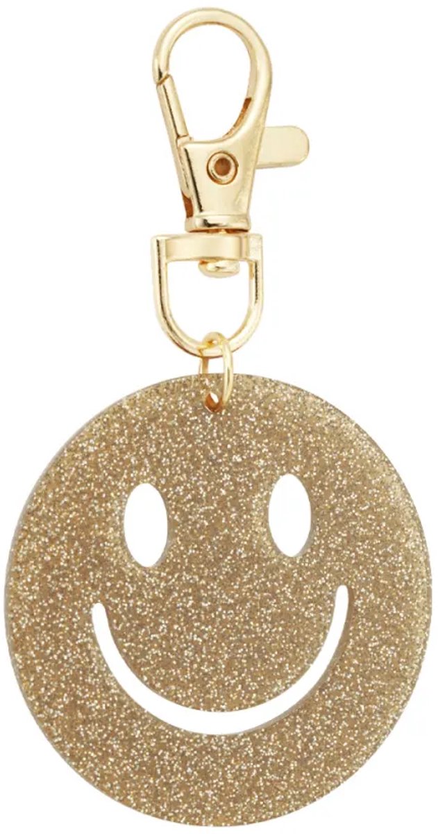 Chic Acrylic Alloy Smiling Face Keychain