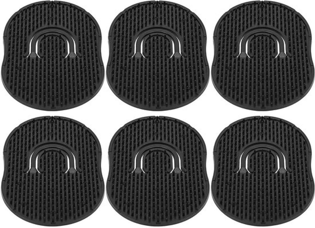 Haarborstel Draagbaar Lichtgewicht - Handheld Massager - 6 Stuks - Antiklit - Voor Mannen - Perfect voor Reizen - Kam