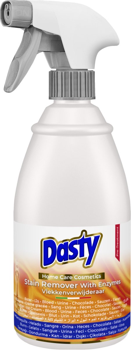 Dasty Vlekkenverwijderaar Enzymen 600 ml – Tegen Bloed, Gras, Modder en Sausvlekken